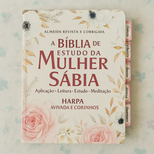 Carregar imagem no visualizador da galeria, Bíblia de Estudo da Mulher Sábia  | Com Harpa Avivada + Abas | Letras Jumbo