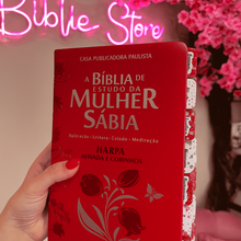 Carregar imagem no visualizador da galeria, Bíblia de Estudo da Mulher Sábia  | Com Harpa Avivada + Abas | Letras Jumbo